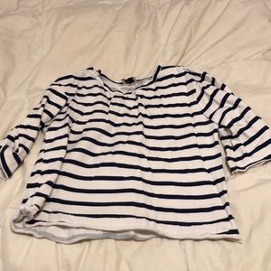 Zara striped crop top